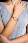Bracelet Melissa Argenté et crème