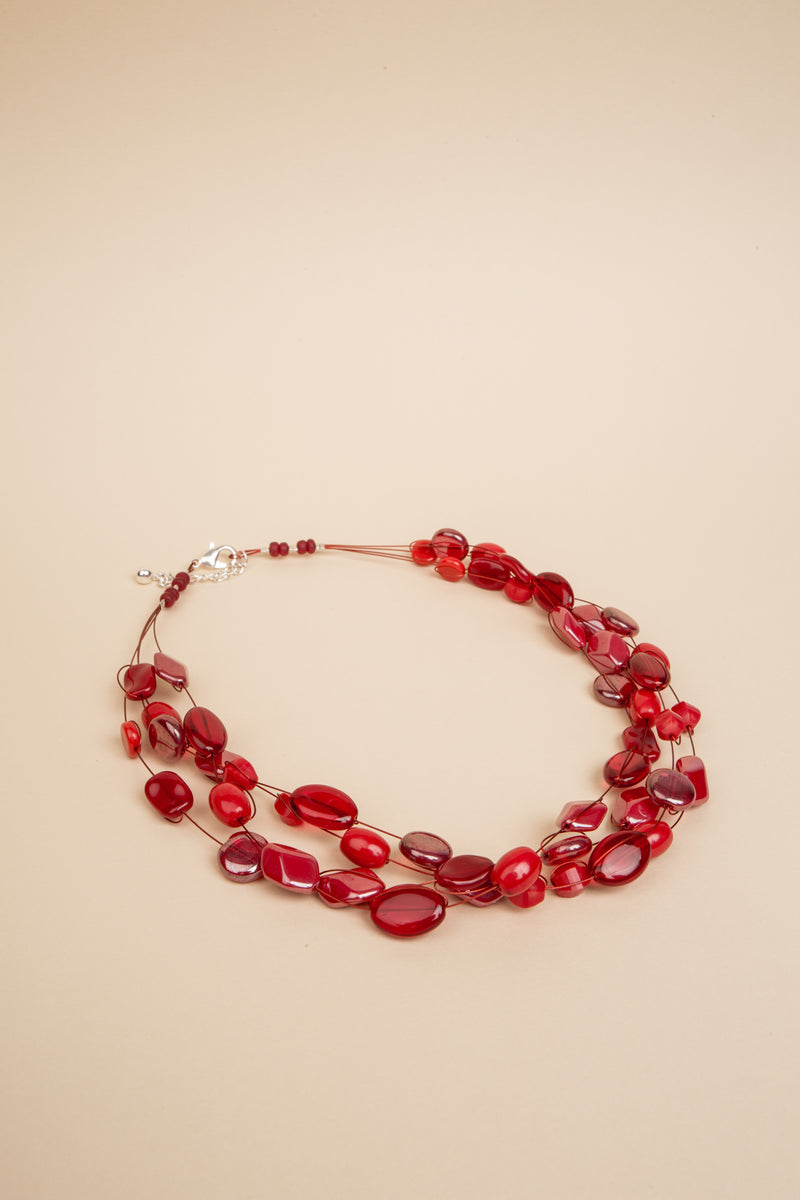 Collier Mathilde rouge